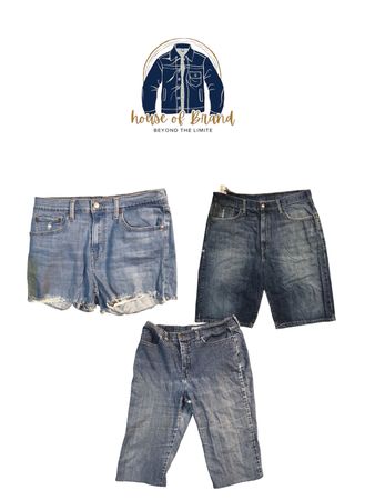 20 pièces de shorts Levis, Lee et Wrangler