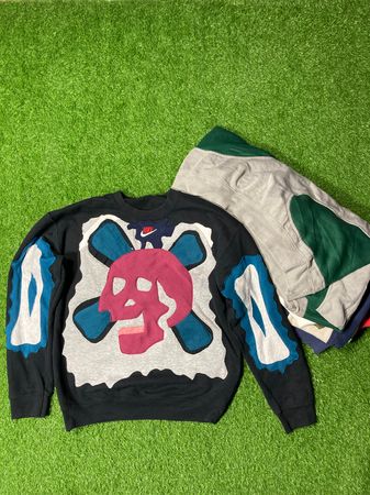 Sweatshirt Authentique Patchwork Marqué / Rework