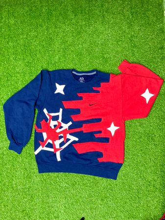 リワーク パッチワーク オーセンティック & ブランドスウェット シャツ