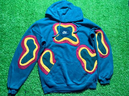 リワーク オーセンティック Nike パッチワーク フーディ