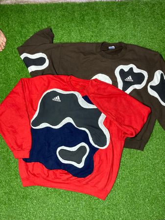 Rework Patchwork Authentic Adidas Sweatshirt