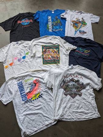 Printed T-Shirts - 50 Pcs