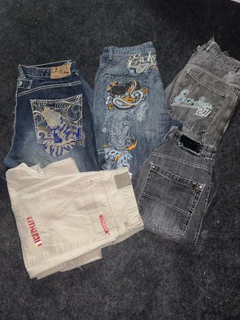 Jeans baggy hip hop Y2K
