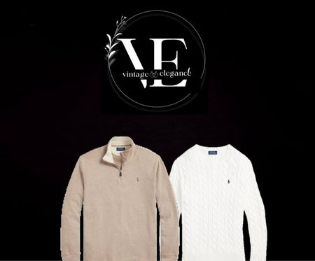 Polo Ralph Lauren Kabelstrick- und 1/4-Zip-Pullover