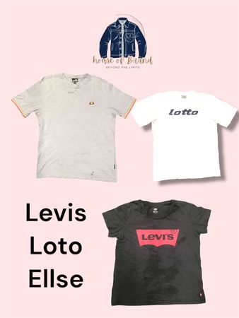 Levis, Lotto,and Kappa tshirts 50 pieces