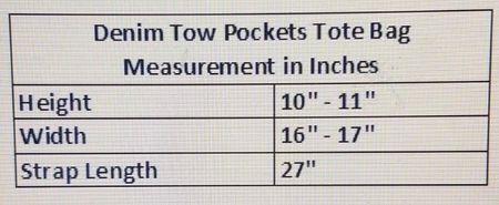 REWORK TWO POCKET DENIM TOTE BAG