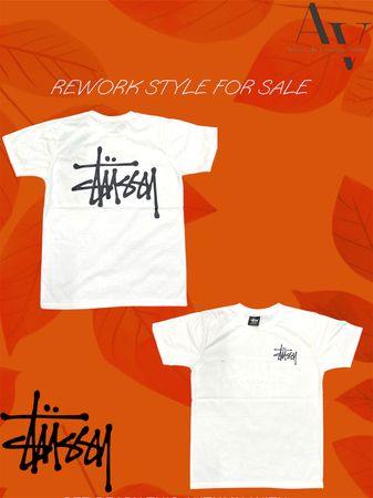Stussy Rework Style White T-Shirts