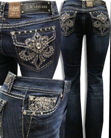 Y2K Embellished Jeans-80pcs