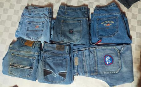 U S A POLE RALPH LAUREN AND OTHER MIX BRANDS BAGGY MEN WEAR JEANS