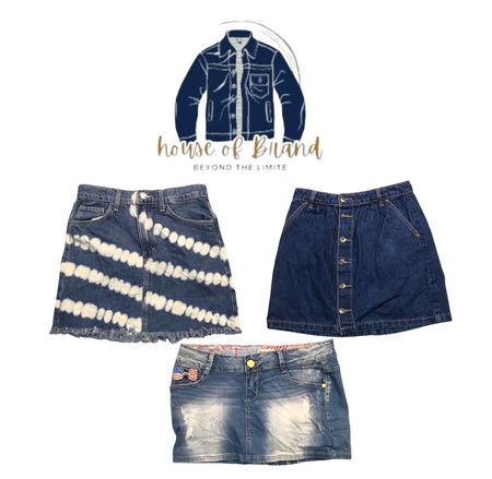 Y2k Denim skirts 50 pieces