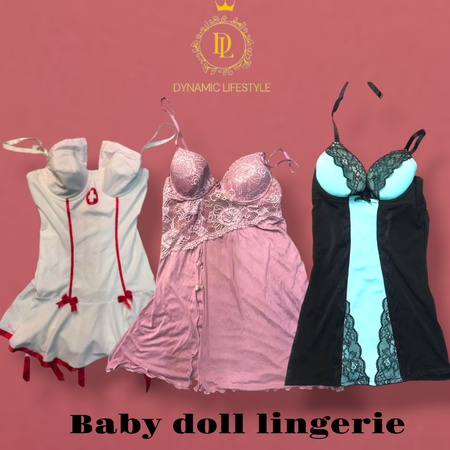 Lingerie baby doll 10 pièces