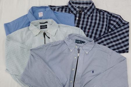 CR4085 Upcycled Mix Brand Crop Shirts - 12 Pcs