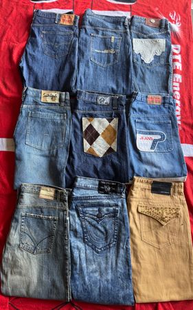Pantalons en denim hip hop 12 pièces