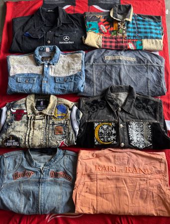Vestes en denim hip hop 33 pièces