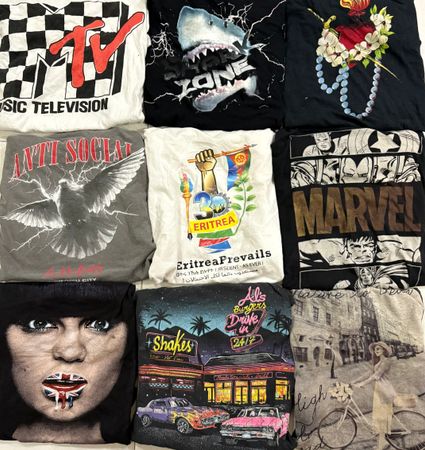 Printed Tees 50 Pieces