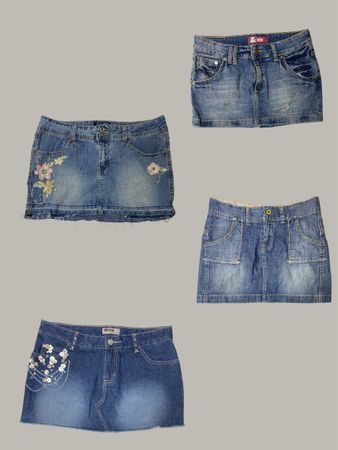 Millennium Mini Skirts: Denim Throwback (TS-467)