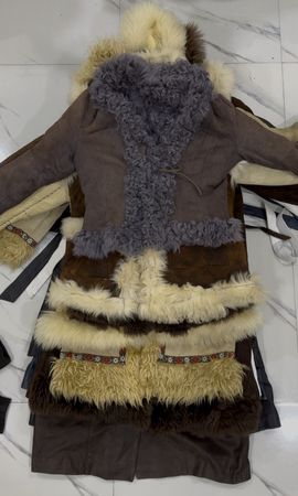 Leather Afghan Coat and Long Coat