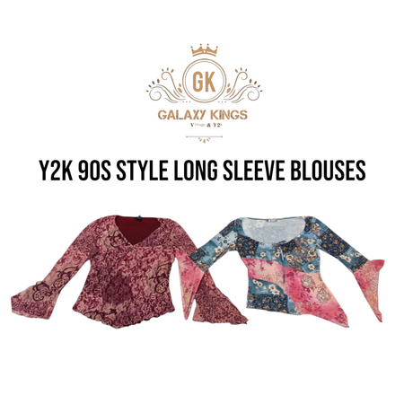 Y2k 90s Vibes Long Sleeve Blouses