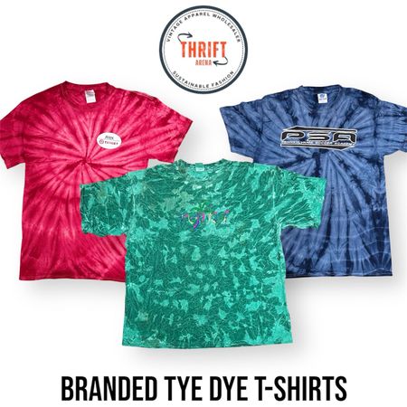 Camisetas T929 Tie Dye com Marca 50PCS