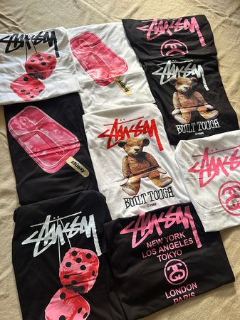 Stussy rework style Mix Design Tees