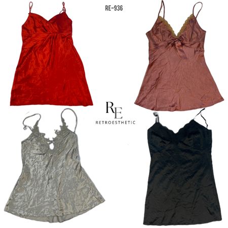 Y2K Soft Silk Slips (RE-936)