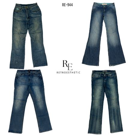 Y2K IT Girl Embellished Jeans (RE-944)