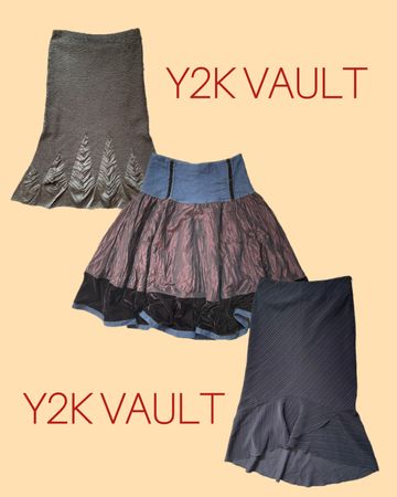 Texture & Tilt Y2k Skirts(YV-176)