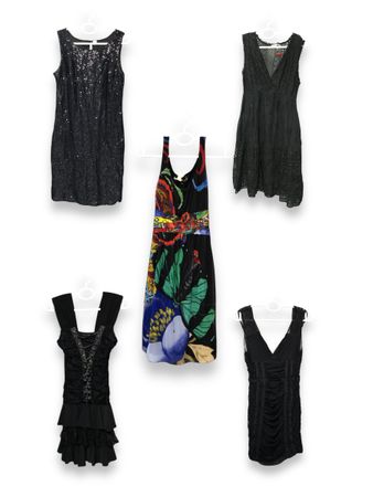 Black and Bold Y2k Dresses S-1048