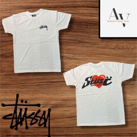 Stussy Rework style Cactus heart T shirts