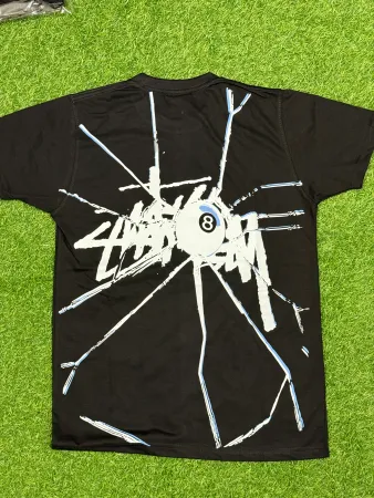 Stussy style 8 ball shattered tees
