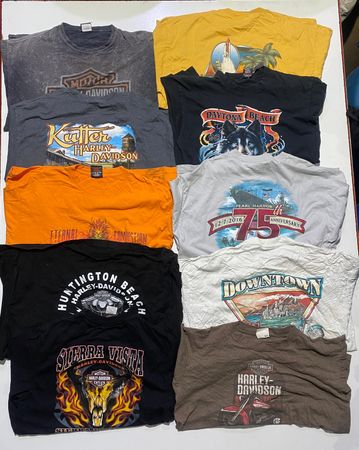 Harley Davidson T-Shirts 18 pieces