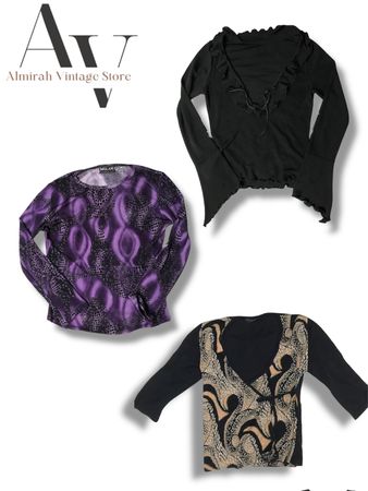 Top de malla de mangas largas