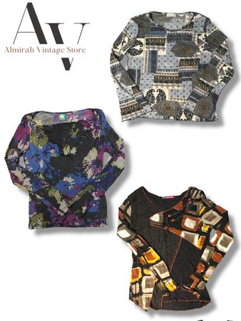 Top in rete a maniche lunghe 20 pezzi