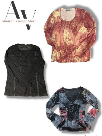 Long Sleeves Mesh Top 100 pcs