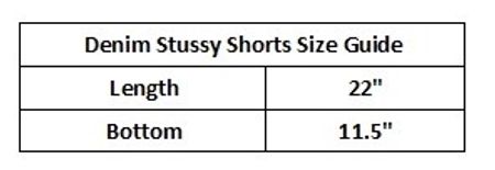 Shorts en denim 8ball retravaillés par Stussy
