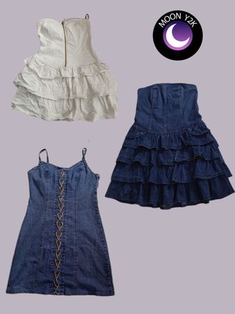 Y2k Unique Denim Dresses