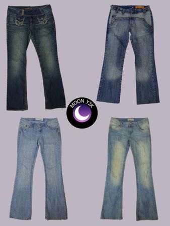 Y2k Flared Low-rise jeans