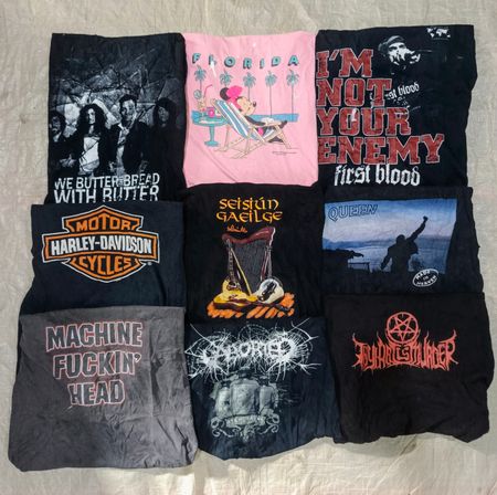 80er Jahre Stil, Musik T-Shirts