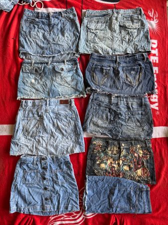 Denim mini skirts 25 pieces