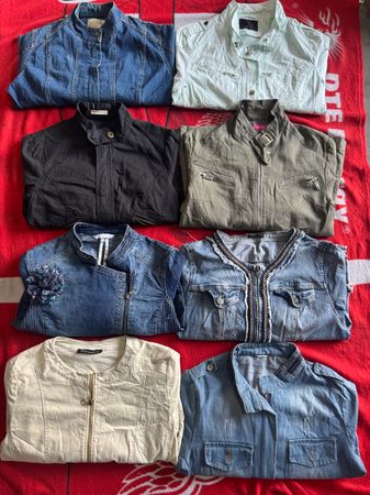 Denim unbranded jackets with zip 20 pieces