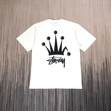 Stussy Rework Style Crown White Tees 20 pcs