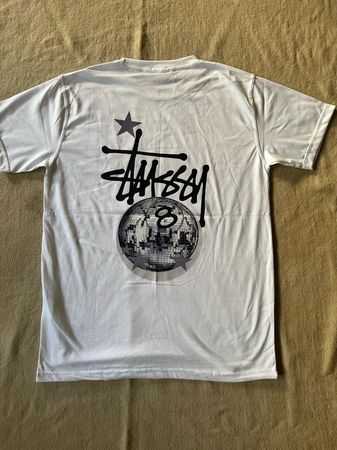 Stussy retravaille le style t-shirts blancs 8ball étoile 20 pcs