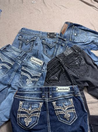 True Religion ,miss me , rock revival jeans