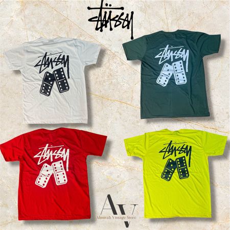 Stussy rework style dominoes T shirt
