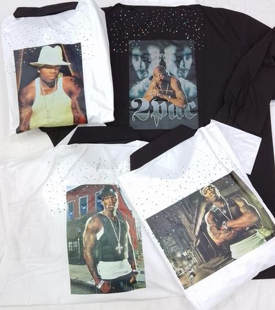 CR4217 Tupac DJ Shirts - 10 Pcs
