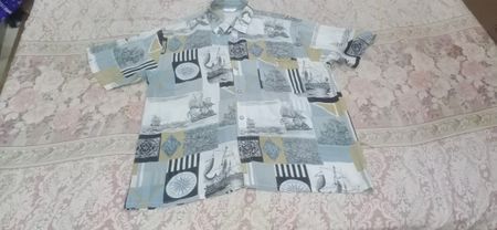 メンズ ハワイアン プリント シャツ