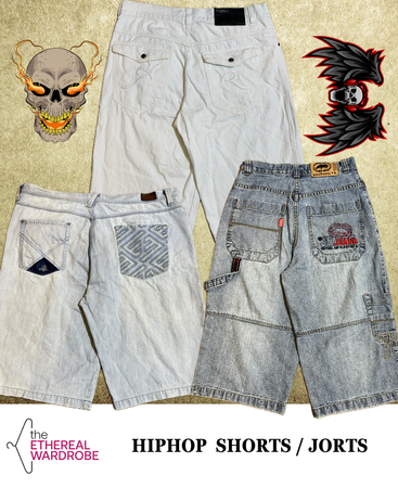 Hiphop Shorts and Jorts 10pcs Including Ecko, Rocawear, Enyce and others (RN: 1061)