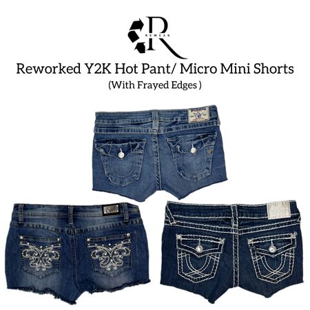 Shorts micro mini Y2K recyclés (10 pièces)