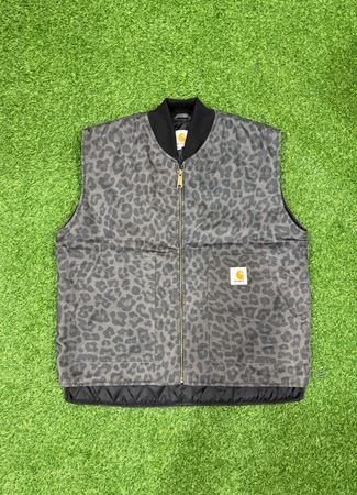 Gilet à imprimé léopard relooké Carhartt