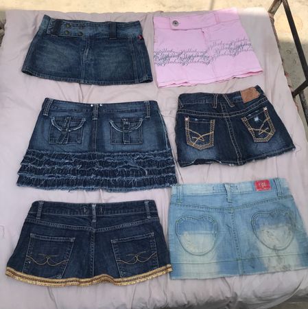 Y2k micro skirts